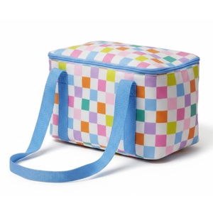 Checked Mini Cooler Bag, Multicolor