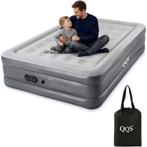 Air Mattress Twin with Built-in Pump, 18'' Raised Inflatable Bed, 660lb Heavy Duty Support Blow Up Mattress with Bag for Guest, Home & Camping