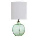 StyleCraft Home Collection 20-in Light Aqua Blue On/Off Lamp
