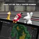 3PCS for Tesla Model Y 2026 Dog Mode Mini Screen Decoration Ornament Funny Decors Compatible with 2017-2026 Tesla Modle 3 and New Modle Y Juniper Accessories