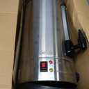 14 L/110 Cups Coffee Urn, Double-Wall Stainless Steel Coffee Maker Hot Water Urn, Large Capacity Hot Coffee Dispenser, Quick Brew, Stays Hot for Buffet Catering Wedding Gathering(Silver)