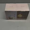 SALKING Essential Oil Diffuser, 100ml Small Aromatherapy Diffuser with Auto Shut-Off Function, Ultrasonic Diffusers for Essential Oils, Cool Mist Humidifier with Warm White Lights, for Office Home (White + Wooden Grain)