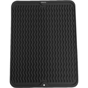 Dish Drying Mat for Kitchen Counter, 20"x16" Silicone Draining Mat Collapsible Dish Drainer Mat, Kitchen Sink Protector Mats Heat Resistant Mat Non Slip Draining Board Mats, Table Mat Placemat