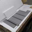 FOTOSOK Bathroom Storage Cabinet, Bathroom Cabinet with 4 Drawers, 11.8 x 11.8 x 32.5 Freestanding Entryway Cupboard Storage Organizer Unit Home Furniture Decor, Grey