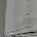 NICETOWN Window Treatment Thermal Insulated Grommet Room Darkening Curtains Drapes for Bedroom(2 Panels,42 by 63,PlatinumGreyish White)