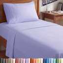 Twin XL Size 3 Piece Sheet Set - Comfy Breathable & Cooling Sheets - Hotel Luxury Bed Sheets for Women & Men - Deep Pockets, Easy-Fit, Soft and Wrinkle Free Sheets - Lavender Oeko-Tex Bed Sheet Set