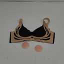 Woman's Printing Large Size Ventilate Non Adjustable Shoulder Strap Sport Bras Without Steel Rim Black  (Large, Black)
