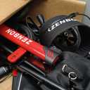 Rollator Walker for Seniors/Adults Foldable Rolling Walker with Seat 330 lbs Capacity 4 Big 8 inch Wheels Hand Grips Adjustable Height Lightweight Aluminum Walker Removable Back Support 7209(Red)