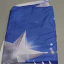 Funnytree 7x5FT Blue Christmas Backdrop Merry Xmas New Year Eve Background Winter Birthday Party Baby Shower Photography Supplies Glitter Bokeh Sparkle Stars Snowflake Banner Decor Photo Booth