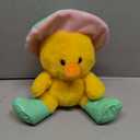 yellow plush chick wearing