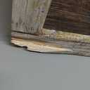 Beach Framed Wooden Wall Art: Sunset Ocean Wave Painting Print Relaxing Coastal Theme Picture Sea Grass Rocky Seascape Artwork Decor for Living Room Bedroom Office