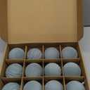 Artmag Christmas Tree Ornaments Velvet Balls, 12 PCS Plastic Shatterproof Xmas Hanging Balls for Winter Holiday Decor 80mm 3.15 inch Grey