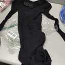 Womens Long Sleeve Jumpsuit V Neck Romper Sexy Bodycon Black, One Size