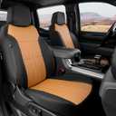 for 2019-2025 2026 Chevy Silverado Seat Covers/GMC Sierra Seat Covers, 2025 Chevy Silverado 1500 Accessories, 2025 GMC Sierra 1500 Accessories, Black, fit 2nd Row Seatback Storage