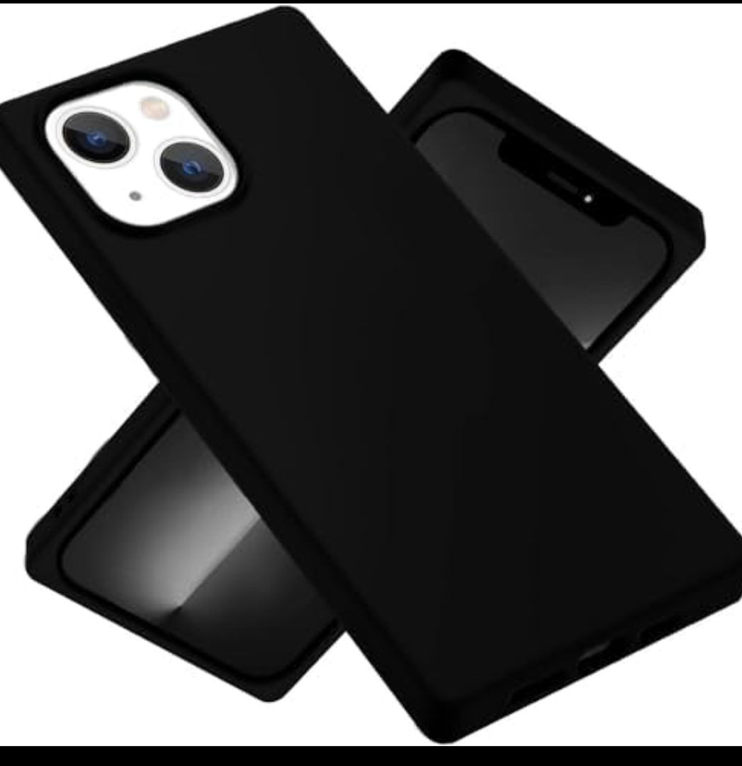 for iPhone 15 Plus Case Case Silicone Protective Slim Thin Shockproof Flexible Women Girls Cute Phone Cases for iPhone 15 Plus Black