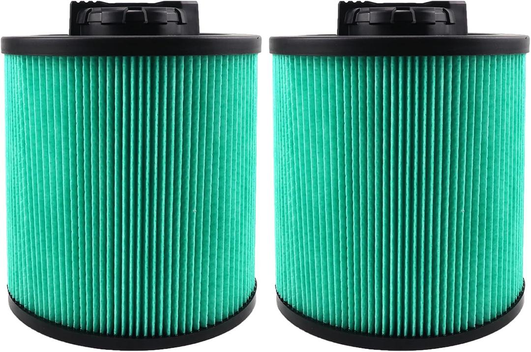 2 Pack DXVC6914 HEPA High Efficiency Cartridge Filter Fit for Dewalt 6-16 Gallon Wet/Dry Vacuum Cleaners DXV06P DXV09P DXV10P DXV10PL DXV10SA DXV12P DXV14P DXV16P