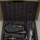 Bathroom Faucets for Sink 3 Hole, Hurran Chrome Bathroom Sink Faucet with Pop-up Drain and Supply Lines, Stainless Steel Lead-Free Widespread Faucet for Vanity RV Farmhouse Sink (8 Inch)