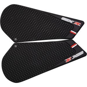 Motorcycle Tank Side Traction Pad, Anti Slip sticker ,Gas Tank Pad, Traction Side, Fuel Knee Grip Decal for GSXR 600 750 2011-2015 (black) with Random Sticker