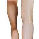 Truform 15-20 mmHg Compression Pantyhose, Sheer 20 Denier Women's Shaping Tights, Beige, Tall