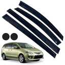 LETINGFAR Rain Guards for Mazda 5 2006-2015, Tape-on Side Window Deflectors for Mazda 5, Window Visors for Mazda Cars, for Mazda Car Accessories 4 Rain Guards ＆ 2 Car Coasters