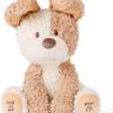 GUND Baby Peeki The Puppy Animated Plush, Singing Stuffed Animal, Sensory Toy for Babies and Toddlers, Plays Peek-a-Boo and Sings, Brown/Cream, 12