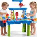 XINNOVEL 3Tier Sand and Water Table for Kids, Summer Outdoor Beach Outside Backyard Activity Sensory Kids Sand and Water Table, Birthday Gifts for Toddler Boys Girls Ages 3 4 5 6 7 8