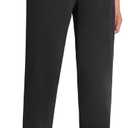 Weintee Women's Petite Sweatpants Jogging Pants with Pockets (Black)