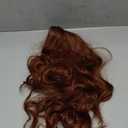 NAYOO Long Auburn Wavy Wig for Women 26 Inch Middle Part Curly Wavy Wig Natural Looking Synthetic Heat Resistant Fiber for Daily Party Use(26Inch Auburn)