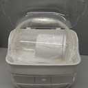 Yieach Makeup Skincare Organizer for Face Care Beauty Product,and Countertop Makeup Organizer with Cover,Make up Brush Holder,Large Capacity Cosmetic Storage Box & Caddy for Bathroom,Dresser,White