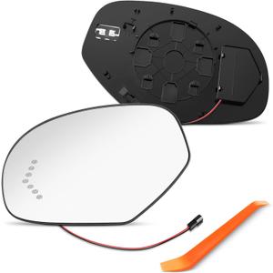 Driver Side Heated Mirror Replacement for 2007-2013 Chevrolet Silverado, Tahoe, Chevy Suburban, Avalanche, GMC Yukon, Cadillac Escalade, GMC Sierra - Left Side Mirror Glass with Turn Signal