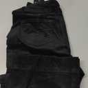 Flamingals Women's Wide Leg Pants for Women Mid Waist Dress Flare Straight Leg Corduroy Pants Work 31" Inseam Trouser Black M