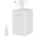 Pokitter Humidifiers for Large Room Home, 5L Warm and Cool Mist Top Fill Essential Oil Diffuser for Baby and Plants, Rapid Humidification, Quiet Sleep Mode - White