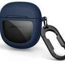 SURITCH Protective Cases for Bose QuietComfort Earbuds II 2022 / QuietComfort Ultra/Ultra Earbuds 2nd Gen, Shockproof Case Cover for Bose QC ii 2 & Ultra Case Accessories with Carabiner, Navy