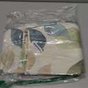 Colorful Leaf Printed Rectangle Decorative Tablecloth 60"x108"x1 Wrinkle Free and Spillproof Oblong Table Cloth Cover for Home Kitchen Dinning and Party(8-10 Seats, Blue/Green/Tan)