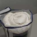 Serta Goose Feather Down Fiber Cotton Comforter Queen Size - 100% Cotton Duvet Insert - Hotel Luxury Hypoallergenic Bedding Comforter All Season Medium Warmth 90 x 90 Inch White