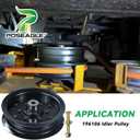 532196106 Idler Pulley Replaces 532197379 Craftsman 196106 197379 for Husqvarna 54" 46" Z254f Z254 YTH22v46 LGT2654 RZ5424 YTH2348 YTH24v48 YTH24k48 RZ5426 Craftsman 54" 42" Mower
