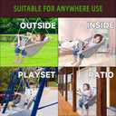 Baby Swing for Infants to Toddlers,Indoor Outdoor Wooden Hanging Swing Seat with Safety Belt and Mounting Hardware, Suitable for Ages Up to 3,Little Cloud