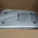 Enclosed Stainless Steel Litter Box, Large Metal Litter Box with Lid, Front & Top Entry, Odor Control & Dog Proof, Scratch-Resistant, Easy Clean (White) (For Medium/Large Cats (23.8 x16.1"), Large Dark Gray)