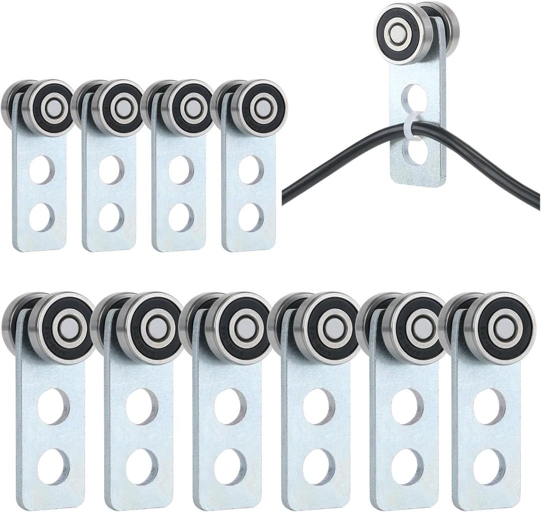 2 Wheel Trolley Assembly Rollers.Bearing Trolley Assembly.The top of The Trolley has Room for Set Screws, Allowing The use of a 1-5/8" high Strut Channel