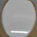 Mayfair Cassel Slow Close Toilet Seat, Easy Clean, Non Slip Premium Wood Seat, Easy Install, Made in USA, Elongated, White