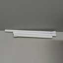 AIZESI Tension Curtain Rod Spring Tension Rods for Windows 28 to 48 Inch, No Drilling, 7/8" Diameter, White Adjustable Curtain Rod, Small Shower Curtain Rod for Bathroom, Doorway, Closet, Kitchen
