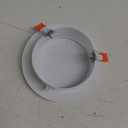 PATIKIL 6.5" Spring Ceiling Cover Plate, Recessed Light Trim Wall Mount Downlight Hole Cap Decorative Panel with Buckle Suitable for 4.9-6.1inch Round Hole Glass Ceiling Openings, White