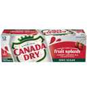 Canada Dry Zero Sugar Cherry Gingerale Fruit Splash 12oz, Pack of 12 (EXP 08/16/25)