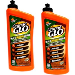 Orange Glo Hardwood Floor 4-in-1 Monthly Polish, 24 Oz (Pack of 2)