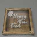 Juvale Honeymoon Fund Box Wedding Decorations for Reception - 7 x 7 Inch Wooden Rustic Wedding Card Box