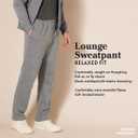 Men's Relaxed Straight Leg Fleece Open Bottom Sweatpant, Size XL