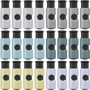 Mr. Pen- Squeeze and Lock Bread Bag Clips, 24 Pack, Colorful, Bag Clips for Food Storage (Cool Tones)