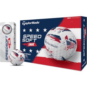 TaylorMade SpeedSoft Golf Balls, Maximum Distance with Ultra-Soft Feel, Perfect for Off The Tee and Around The Green (USA)