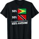 Guyanese Trinidadian Flag Guyana Trinidad Tobago T-Shirt, S