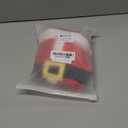 Christmas Pet Dress Dog Costume Red Xmas Outfit Holiday Party Apparel for Puppy with Festive Elements